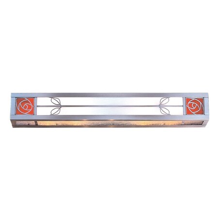 Arroyo Craftsman 30" Saint Clair Light Bar, Black, Cream Glass SCLB-30CR-BK